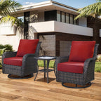 Bellefurn Outdoor Deep Seat Cushion 24 X 24 X 6 inch for Patio Furniture,Outdoor Chair Cushions Waterproof & Fade Resistant Patio Furniture Cushions for Wicker Chair, Sofa, Couch