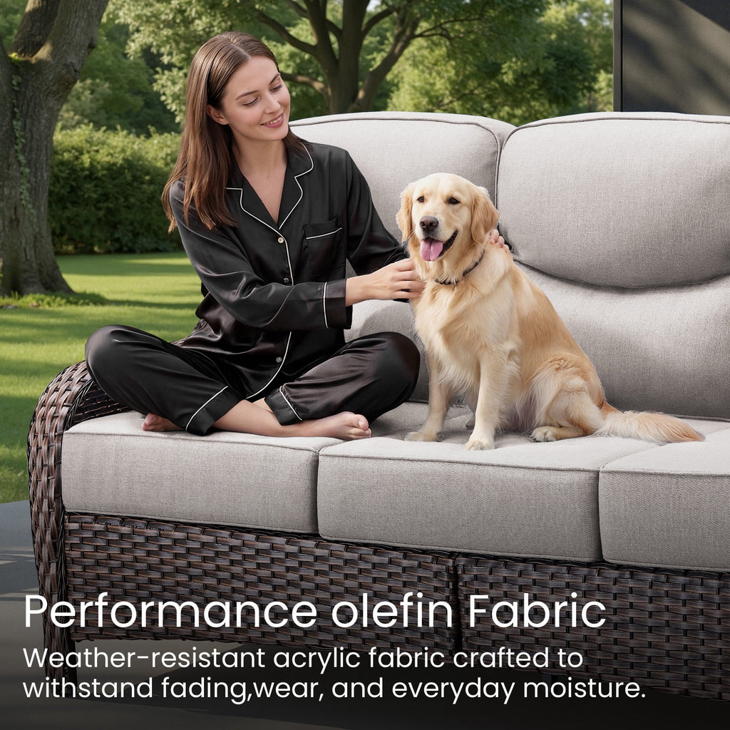 Bellefurn Outdoor Seat Cushions 22 X 24 X 6 inch for Patio Furniture,O