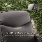 Bellefurn Outdoor Swivel Rocker Patio Chairs with Side Table,Patio Swivel Chairs Set of 2 Wicker Patio Chairs Patio Furniture Set for Porch Balcony Garden Deck Yard
