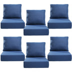 Bellefurn Luxury Outdoor Deep Seat Cushion 22 X 24 X 6 inch for Patio Furniture,Outdoor Sofa Cushions Chairs Cushions,Waterproof & Fade Resistant Patio Furniture Cushions for Wicker Chair,Couch