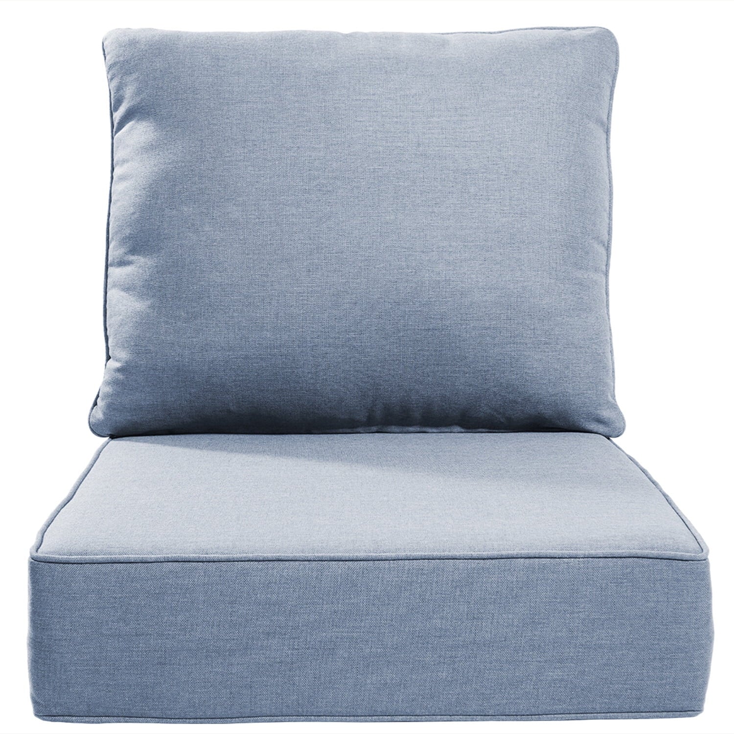 Bellefurn Luxury Outdoor Deep Seat Cushion 22 X 24 X 6 inch for Patio Furniture,Outdoor Sofa Cushions Chairs Cushions,Waterproof & Fade Resistant Patio Furniture Cushions for Wicker Chair,Couch