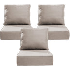 Bellefurn Luxury Outdoor Deep Seat Cushion 22 X 24 X 6 inch for Patio Furniture,Outdoor Sofa Cushions Chairs Cushions,Waterproof & Fade Resistant Patio Furniture Cushions for Wicker Chair,Couch