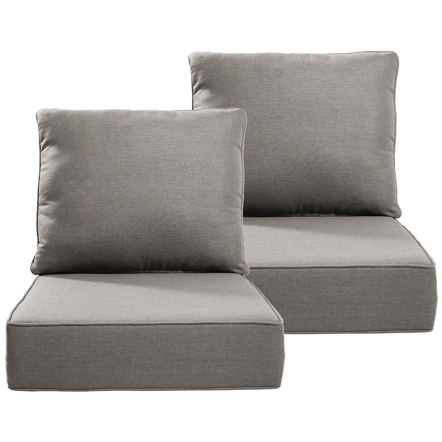 Bellefurn Luxury Outdoor Deep Seat Cushion 22 X 24 X 6 inch for Patio Furniture,Outdoor Sofa Cushions Chairs Cushions,Waterproof & Fade Resistant Patio Furniture Cushions for Wicker Chair,Couch