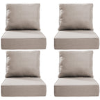 Bellefurn Luxury Outdoor Deep Seat Cushion 22 X 24 X 6 inch for Patio Furniture,Outdoor Sofa Cushions Chairs Cushions,Waterproof & Fade Resistant Patio Furniture Cushions for Wicker Chair,Couch