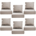 Bellefurn Luxury Outdoor Deep Seat Cushion 22 X 24 X 6 inch for Patio Furniture,Outdoor Sofa Cushions Chairs Cushions,Waterproof & Fade Resistant Patio Furniture Cushions for Wicker Chair,Couch