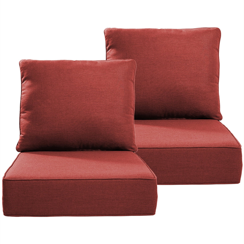 Bellefurn Luxury Outdoor Deep Seat Cushion 22 X 24 X 6 inch for Patio Furniture,Outdoor Sofa Cushions Chairs Cushions,Waterproof & Fade Resistant Patio Furniture Cushions for Wicker Chair,Couch