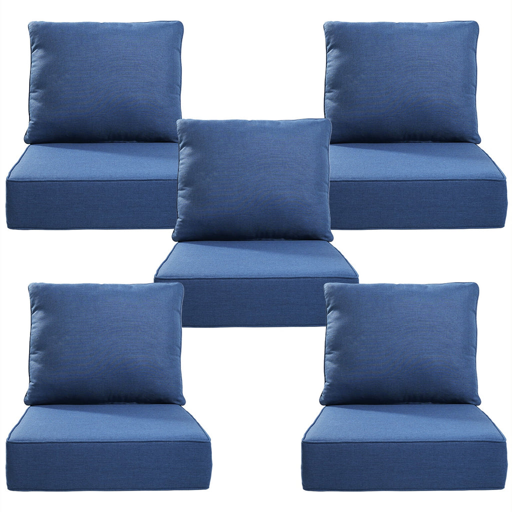 Bellefurn Luxury Outdoor Deep Seat Cushion 22 X 24 X 6 inch for Patio Furniture,Outdoor Sofa Cushions Chairs Cushions,Waterproof & Fade Resistant Patio Furniture Cushions for Wicker Chair,Couch