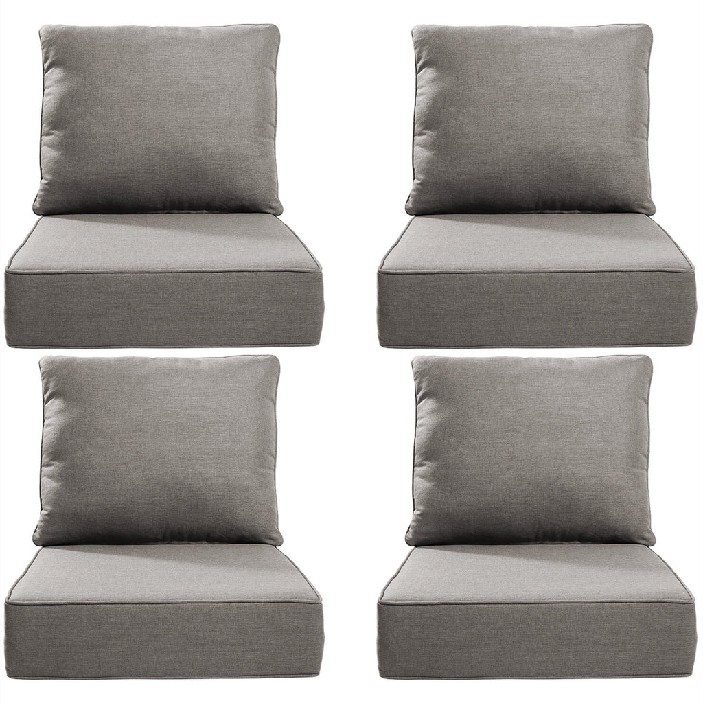 Bellefurn Luxury Outdoor Deep Seat Cushion 22 X 24 X 6 inch for Patio Furniture,Outdoor Sofa Cushions Chairs Cushions,Waterproof & Fade Resistant Patio Furniture Cushions for Wicker Chair,Couch