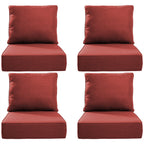 Bellefurn Luxury Outdoor Deep Seat Cushion 22 X 24 X 6 inch for Patio Furniture,Outdoor Sofa Cushions Chairs Cushions,Waterproof & Fade Resistant Patio Furniture Cushions for Wicker Chair,Couch