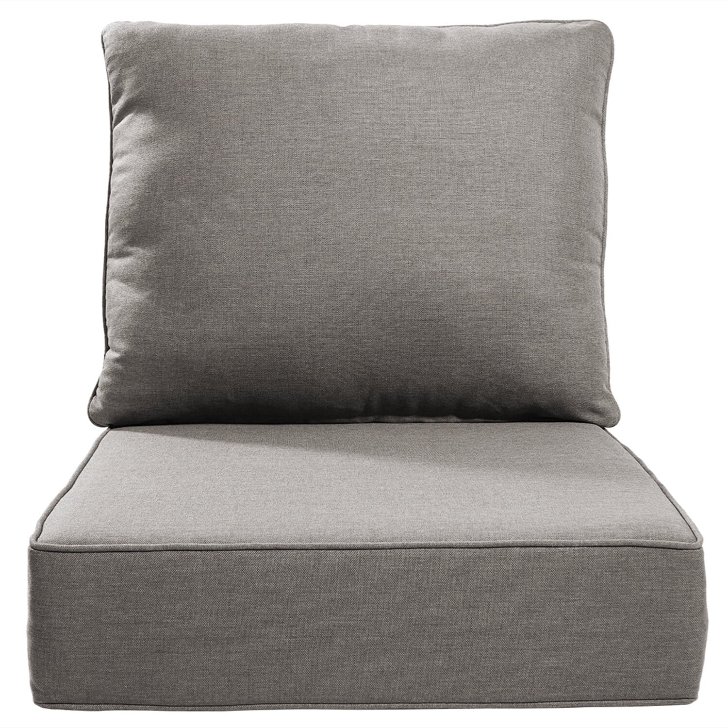 Bellefurn Luxury Outdoor Deep Seat Cushion 22 X 24 X 6 inch for Patio Furniture,Outdoor Sofa Cushions Chairs Cushions,Waterproof & Fade Resistant Patio Furniture Cushions for Wicker Chair,Couch