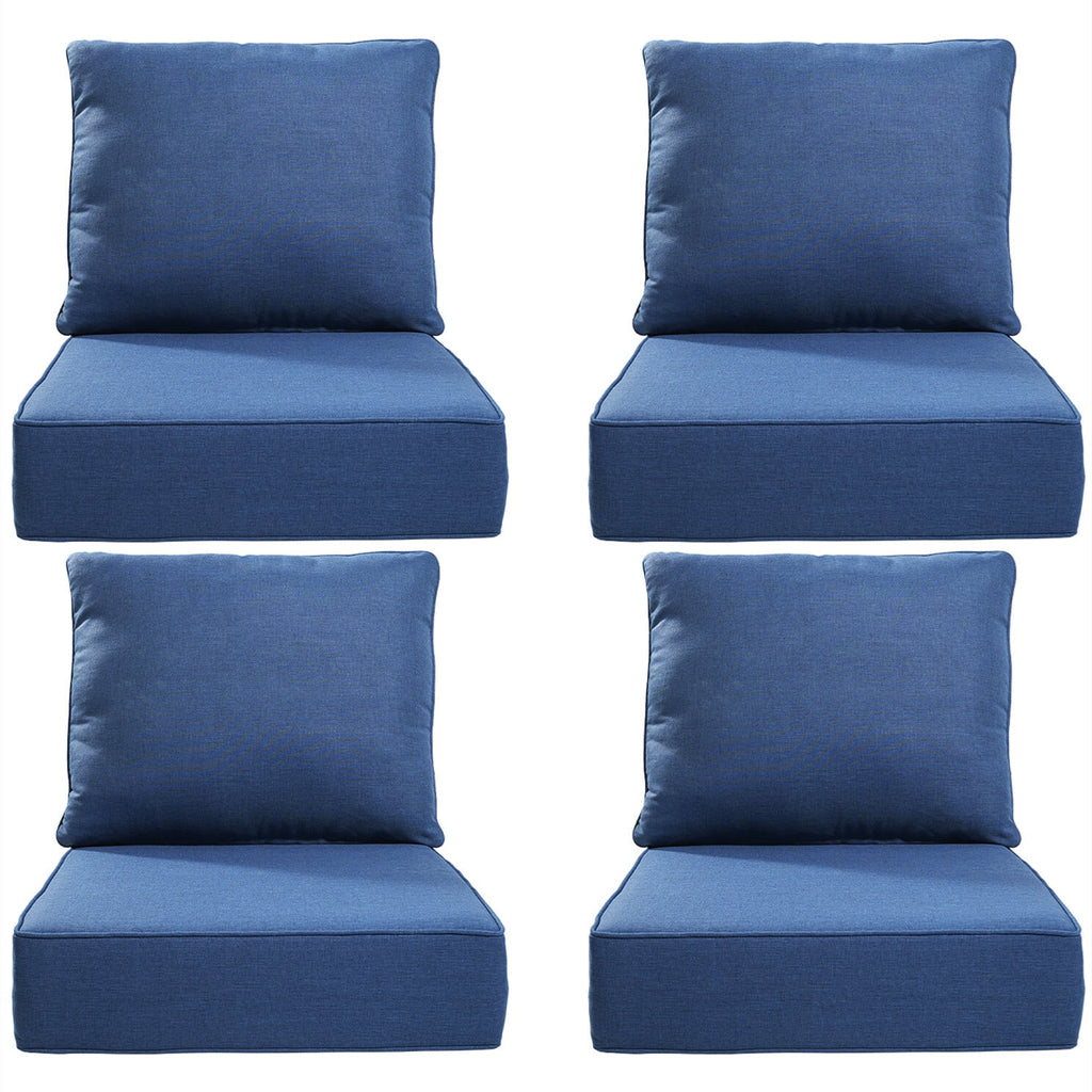 Bellefurn Luxury Outdoor Deep Seat Cushion 22 X 24 X 6 inch for Patio Furniture,Outdoor Sofa Cushions Chairs Cushions,Waterproof & Fade Resistant Patio Furniture Cushions for Wicker Chair,Couch