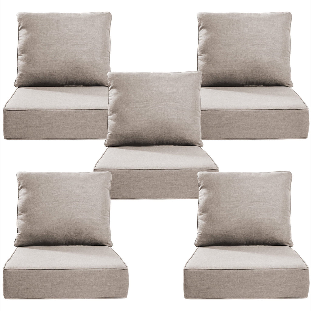 Bellefurn Luxury Outdoor Deep Seat Cushion 22 X 24 X 6 inch for Patio Furniture,Outdoor Sofa Cushions Chairs Cushions,Waterproof & Fade Resistant Patio Furniture Cushions for Wicker Chair,Couch