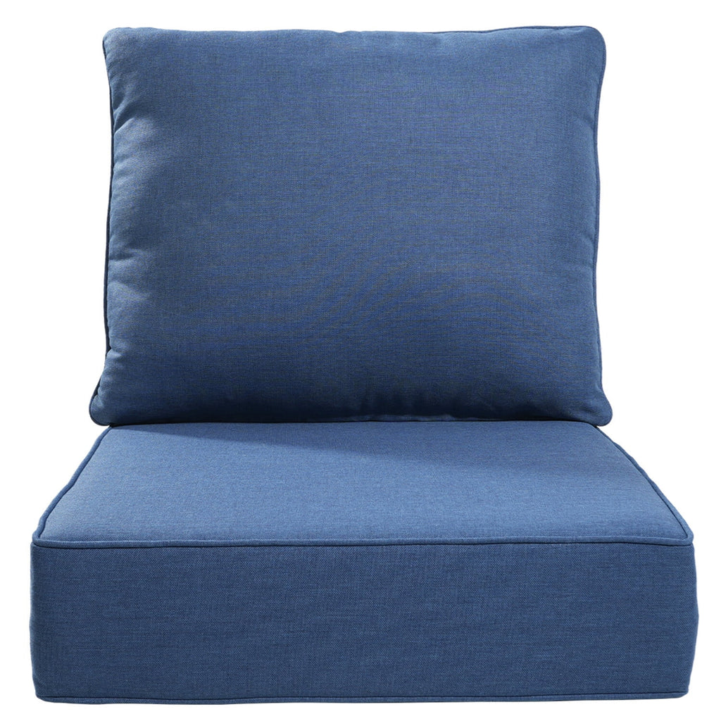 Bellefurn Luxury Outdoor Deep Seat Cushion 22 X 24 X 6 inch for Patio Furniture,Outdoor Sofa Cushions Chairs Cushions,Waterproof & Fade Resistant Patio Furniture Cushions for Wicker Chair,Couch