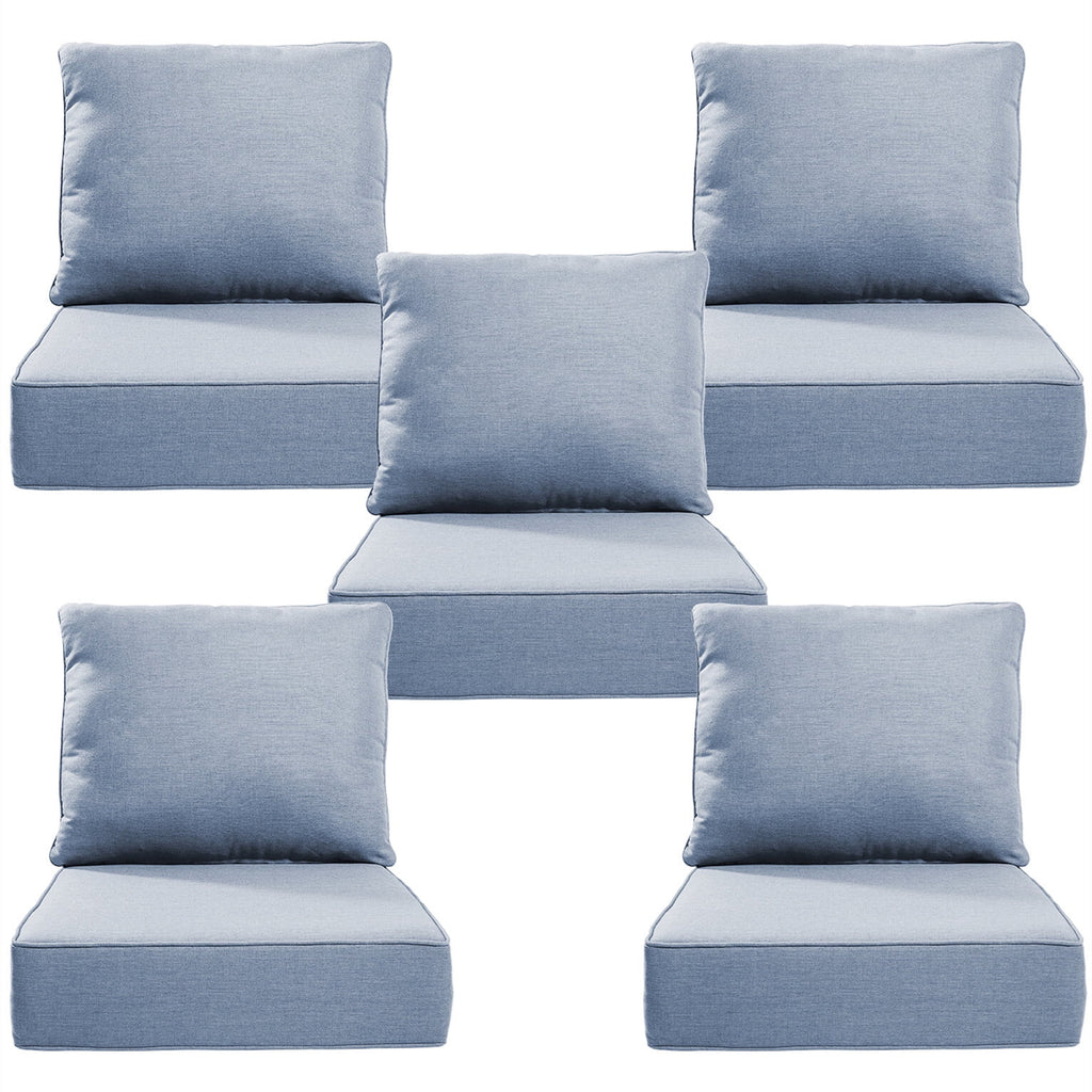 Bellefurn Luxury Outdoor Deep Seat Cushion 22 X 24 X 6 inch for Patio Furniture,Outdoor Sofa Cushions Chairs Cushions,Waterproof & Fade Resistant Patio Furniture Cushions for Wicker Chair,Couch