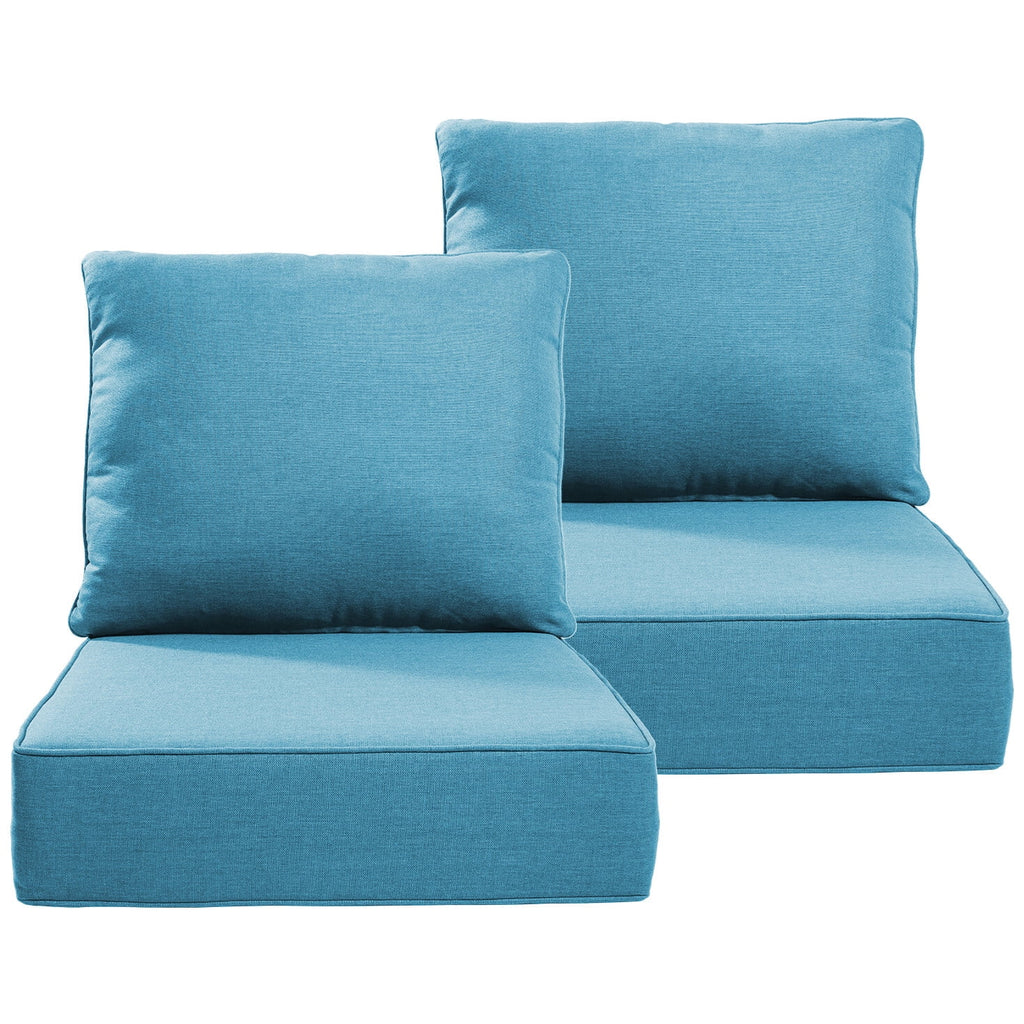 Bellefurn Luxury Outdoor Deep Seat Cushion 22 X 24 X 6 inch for Patio Furniture,Outdoor Sofa Cushions Chairs Cushions,Waterproof & Fade Resistant Patio Furniture Cushions for Wicker Chair,Couch