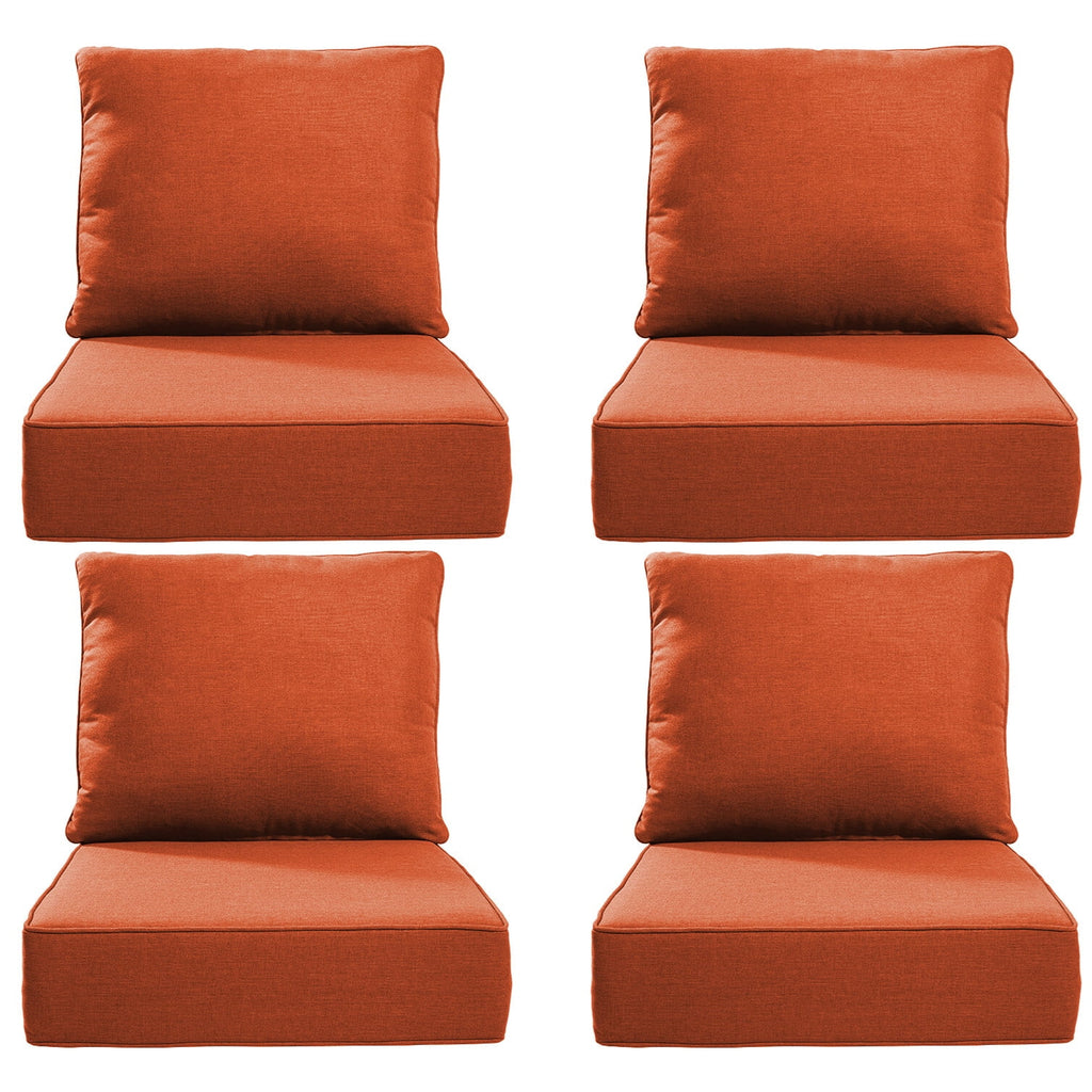 Bellefurn Luxury Outdoor Deep Seat Cushion 22 X 24 X 6 inch for Patio Furniture,Outdoor Sofa Cushions Chairs Cushions,Waterproof & Fade Resistant Patio Furniture Cushions for Wicker Chair,Couch