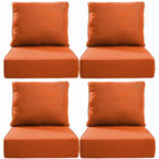 Bellefurn Outdoor Deep Seat Cushion 24 X 24 X 6 inch for Patio Furniture,Outdoor Chair Cushions Waterproof & Fade Resistant Patio Furniture Cushions for Wicker Chair, Sofa, Couch
