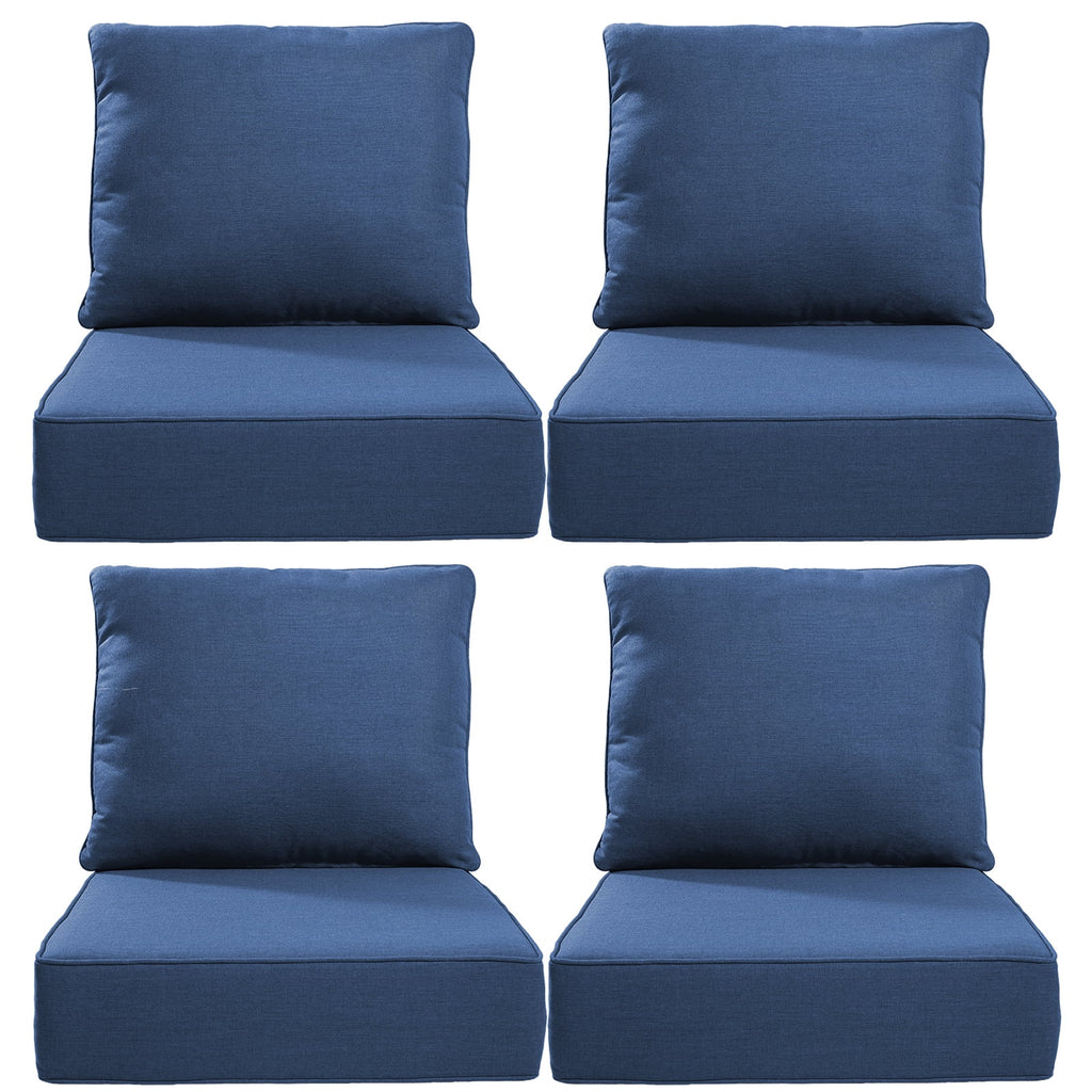 Bellefurn Outdoor Deep Seat Cushion 24 X 24 X 6 inch for Patio Furniture,Outdoor Chair Cushions Waterproof & Fade Resistant Patio Furniture Cushions for Wicker Chair, Sofa, Couch