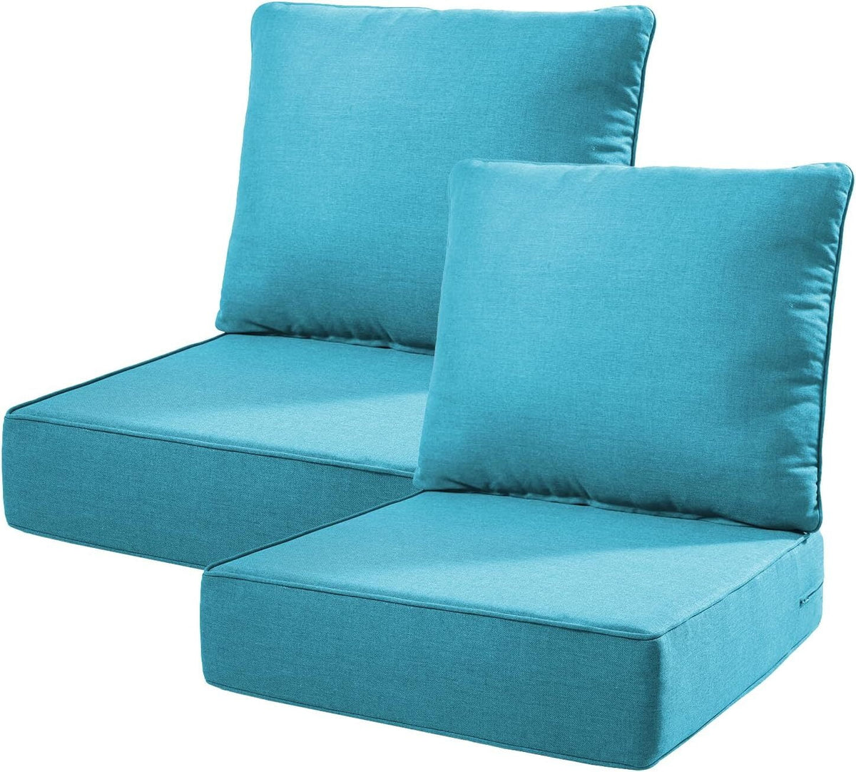 Bellefurn Outdoor Deep Seat Cushion 24 X 24 X 6 inch for Patio Furniture,Outdoor Chair Cushions Waterproof & Fade Resistant Patio Furniture Cushions for Wicker Chair, Sofa, Couch