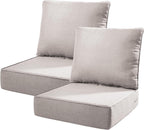 Bellefurn Outdoor Deep Seat Cushion 24 X 24 X 6 inch for Patio Furniture,Outdoor Chair Cushions Waterproof & Fade Resistant Patio Furniture Cushions for Wicker Chair, Sofa, Couch