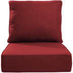 Bellefurn Outdoor Deep Seat Cushion 24 X 24 X 6 inch for Patio Furniture,Outdoor Chair Cushions Waterproof & Fade Resistant Patio Furniture Cushions for Wicker Chair, Sofa, Couch