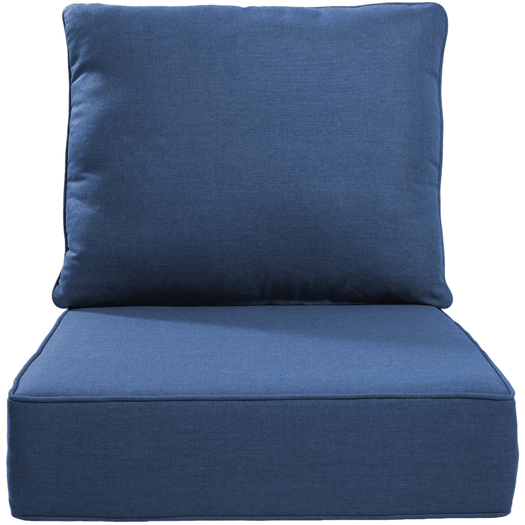 Bellefurn Outdoor Deep Seat Cushion 24 X 24 X 6 inch for Patio Furniture,Outdoor Chair Cushions Waterproof & Fade Resistant Patio Furniture Cushions for Wicker Chair, Sofa, Couch