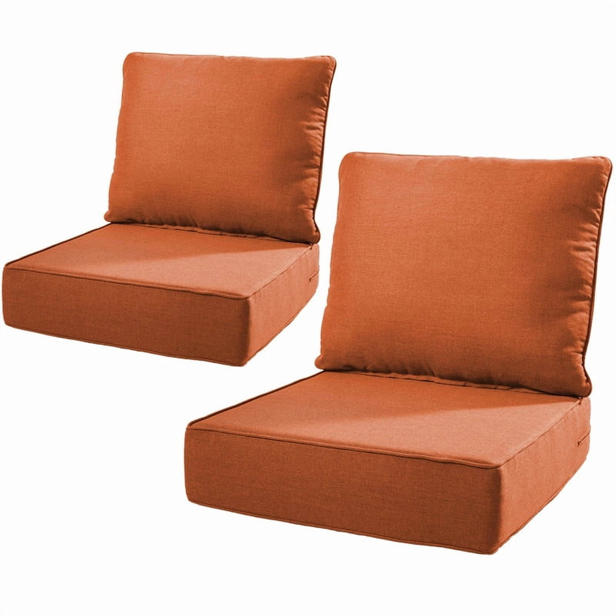 Bellefurn Outdoor Deep Seat Cushion 24 X 24 X 6 inch for Patio Furniture,Outdoor Chair Cushions Waterproof & Fade Resistant Patio Furniture Cushions for Wicker Chair, Sofa, Couch