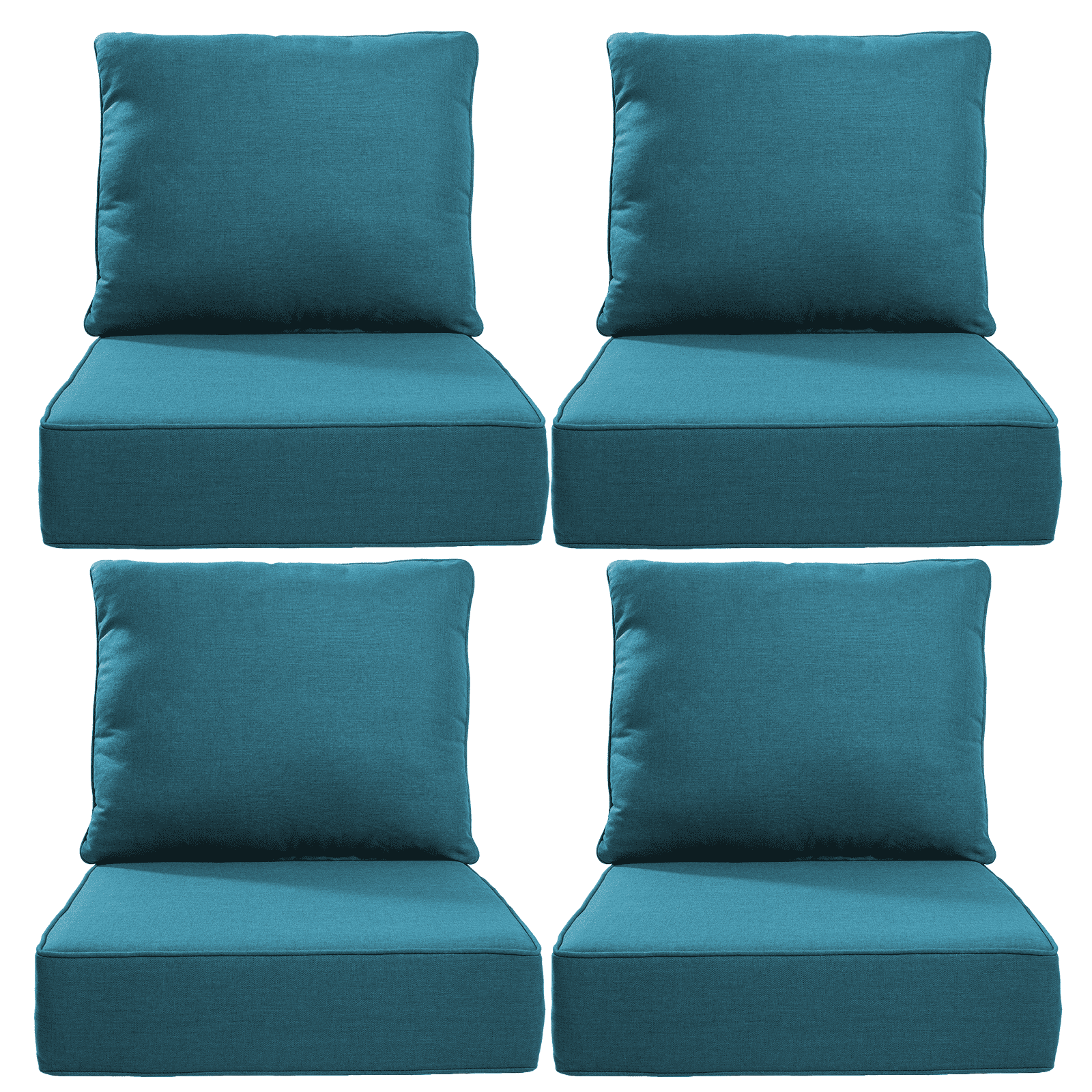 Bellefurn Outdoor Deep Seat Cushion 24 X 24 X 6 inch for Patio Furniture,Outdoor Chair Cushions Waterproof & Fade Resistant Patio Furniture Cushions for Wicker Chair, Sofa, Couch