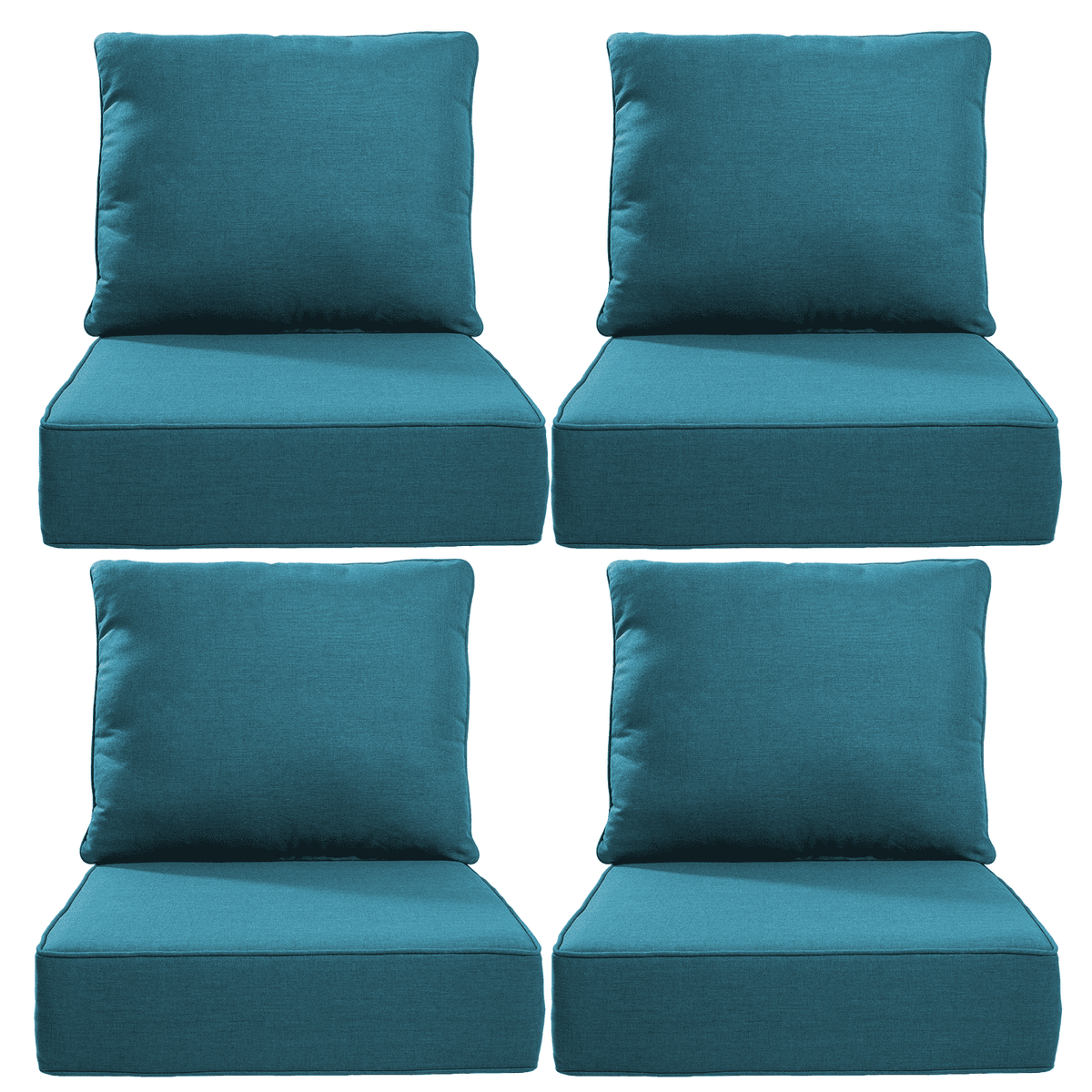 Bellefurn Outdoor Deep Seat Cushion 24 X 24 X 6 inch for Patio Furniture,Outdoor Chair Cushions Waterproof & Fade Resistant Patio Furniture Cushions for Wicker Chair, Sofa, Couch