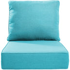 Bellefurn Outdoor Deep Seat Cushion 24 X 24 X 6 inch for Patio Furniture,Outdoor Chair Cushions Waterproof & Fade Resistant Patio Furniture Cushions for Wicker Chair, Sofa, Couch