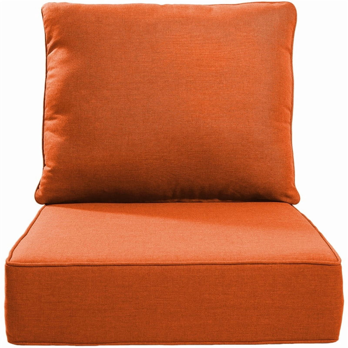 Bellefurn Outdoor Deep Seat Cushion 24 X 24 X 6 inch for Patio Furniture,Outdoor Chair Cushions Waterproof & Fade Resistant Patio Furniture Cushions for Wicker Chair, Sofa, Couch