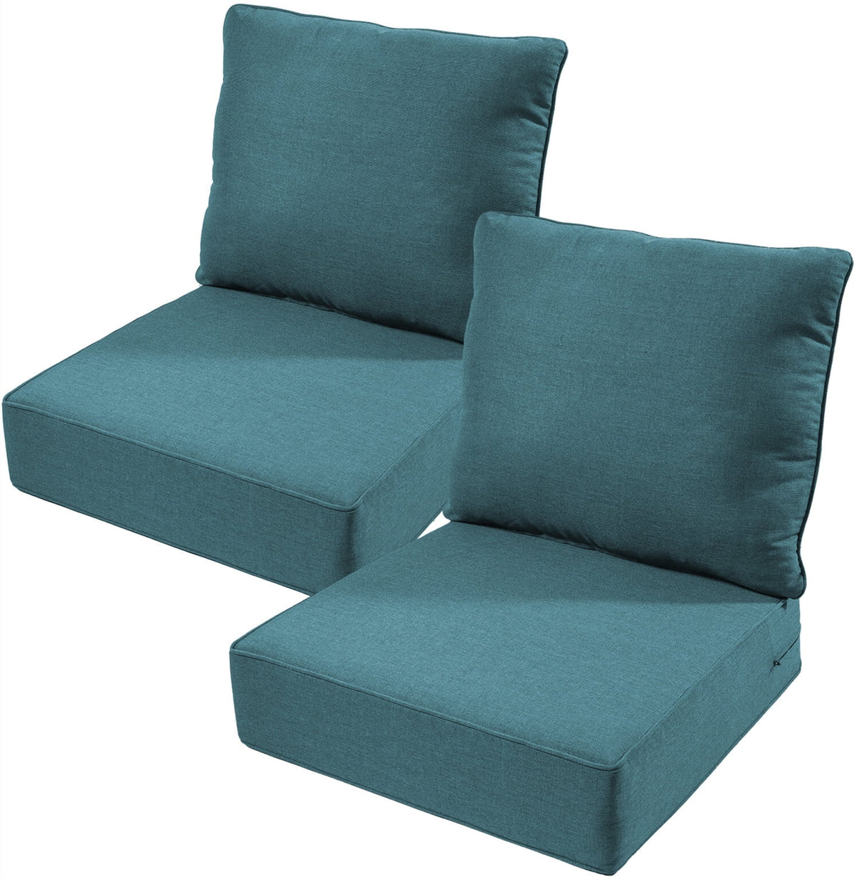 Bellefurn Outdoor Deep Seat Cushion 24 X 24 X 6 inch for Patio Furniture,Outdoor Chair Cushions Waterproof & Fade Resistant Patio Furniture Cushions for Wicker Chair, Sofa, Couch