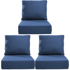 Bellefurn Outdoor Deep Seat Cushion 24 X 24 X 6 inch for Patio Furniture,Outdoor Chair Cushions Waterproof & Fade Resistant Patio Furniture Cushions for Wicker Chair, Sofa, Couch