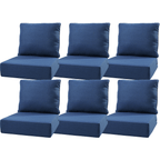 Bellefurn Outdoor Deep Seat Cushion 24 X 24 X 6 inch for Patio Furniture,Outdoor Chair Cushions Waterproof & Fade Resistant Patio Furniture Cushions for Wicker Chair, Sofa, Couch