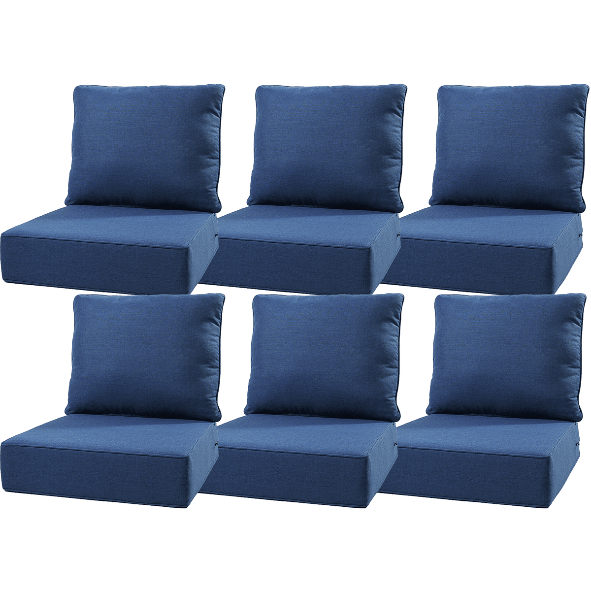 Bellefurn Outdoor Deep Seat Cushion 24 X 24 X 6 inch for Patio Furniture,Outdoor Chair Cushions Waterproof & Fade Resistant Patio Furniture Cushions for Wicker Chair, Sofa, Couch