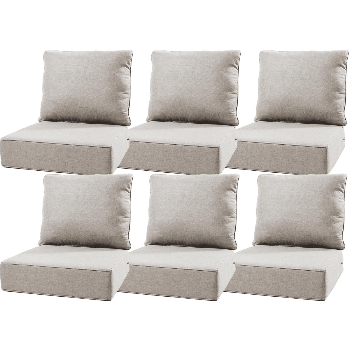 Bellefurn Outdoor Deep Seat Cushion 24 X 24 X 6 inch for Patio Furniture,Outdoor Chair Cushions Waterproof & Fade Resistant Patio Furniture Cushions for Wicker Chair, Sofa, Couch