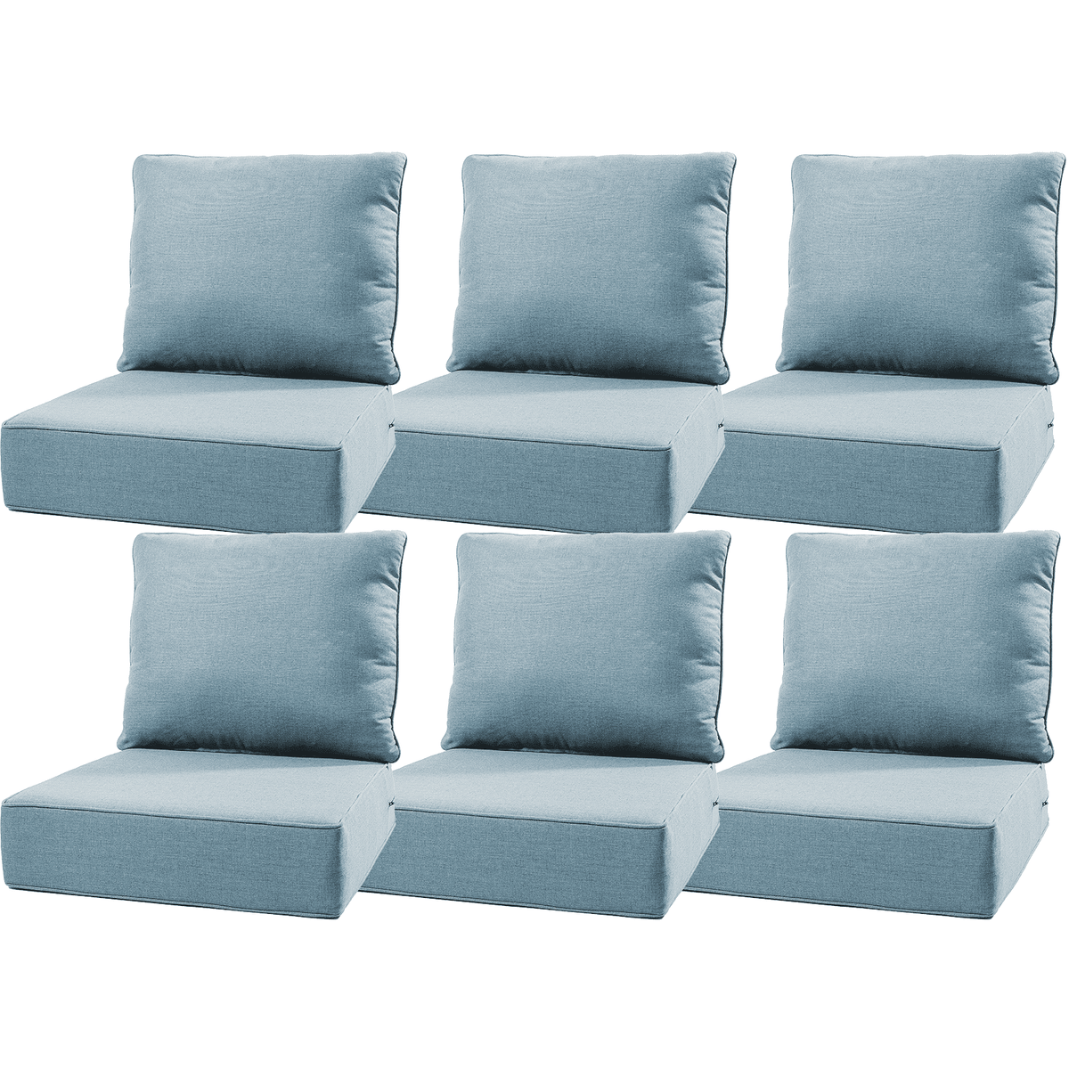 Bellefurn Outdoor Deep Seat Cushion 24 X 24 X 6 inch for Patio Furniture,Outdoor Chair Cushions Waterproof & Fade Resistant Patio Furniture Cushions for Wicker Chair, Sofa, Couch