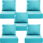 Bellefurn Outdoor Deep Seat Cushion 24 X 24 X 6 inch for Patio Furniture,Outdoor Chair Cushions Waterproof & Fade Resistant Patio Furniture Cushions for Wicker Chair, Sofa, Couch