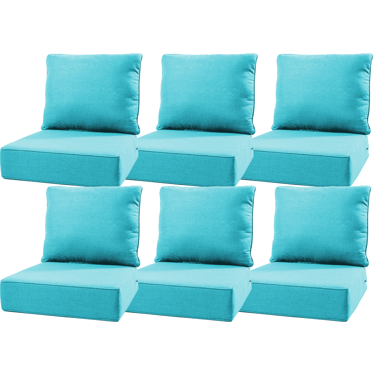 Bellefurn Outdoor Deep Seat Cushion 24 X 24 X 6 inch for Patio Furniture,Outdoor Chair Cushions Waterproof & Fade Resistant Patio Furniture Cushions for Wicker Chair, Sofa, Couch
