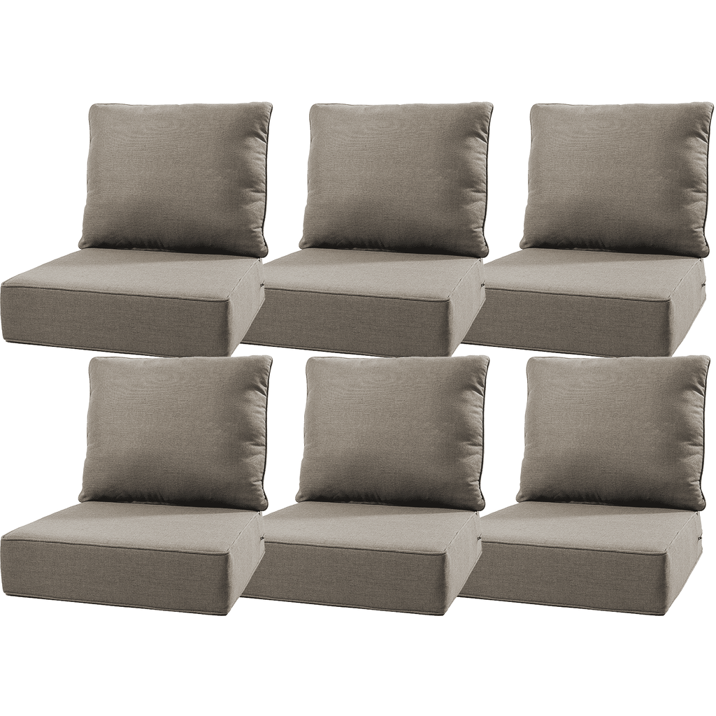 Bellefurn Outdoor Deep Seat Cushion 24 X 24 X 6 inch for Patio Furniture,Outdoor Chair Cushions Waterproof & Fade Resistant Patio Furniture Cushions for Wicker Chair, Sofa, Couch