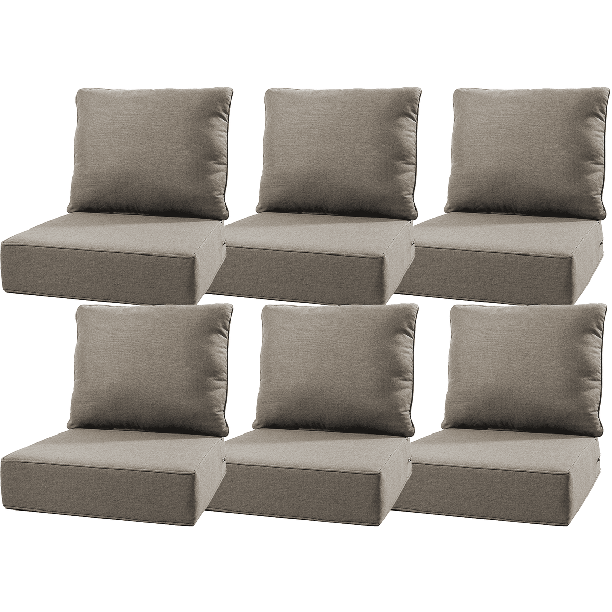 Bellefurn Outdoor Deep Seat Cushion 24 X 24 X 6 inch for Patio Furniture,Outdoor Chair Cushions Waterproof & Fade Resistant Patio Furniture Cushions for Wicker Chair, Sofa, Couch