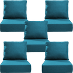 Bellefurn Outdoor Deep Seat Cushion 24 X 24 X 6 inch for Patio Furniture,Outdoor Chair Cushions Waterproof & Fade Resistant Patio Furniture Cushions for Wicker Chair, Sofa, Couch