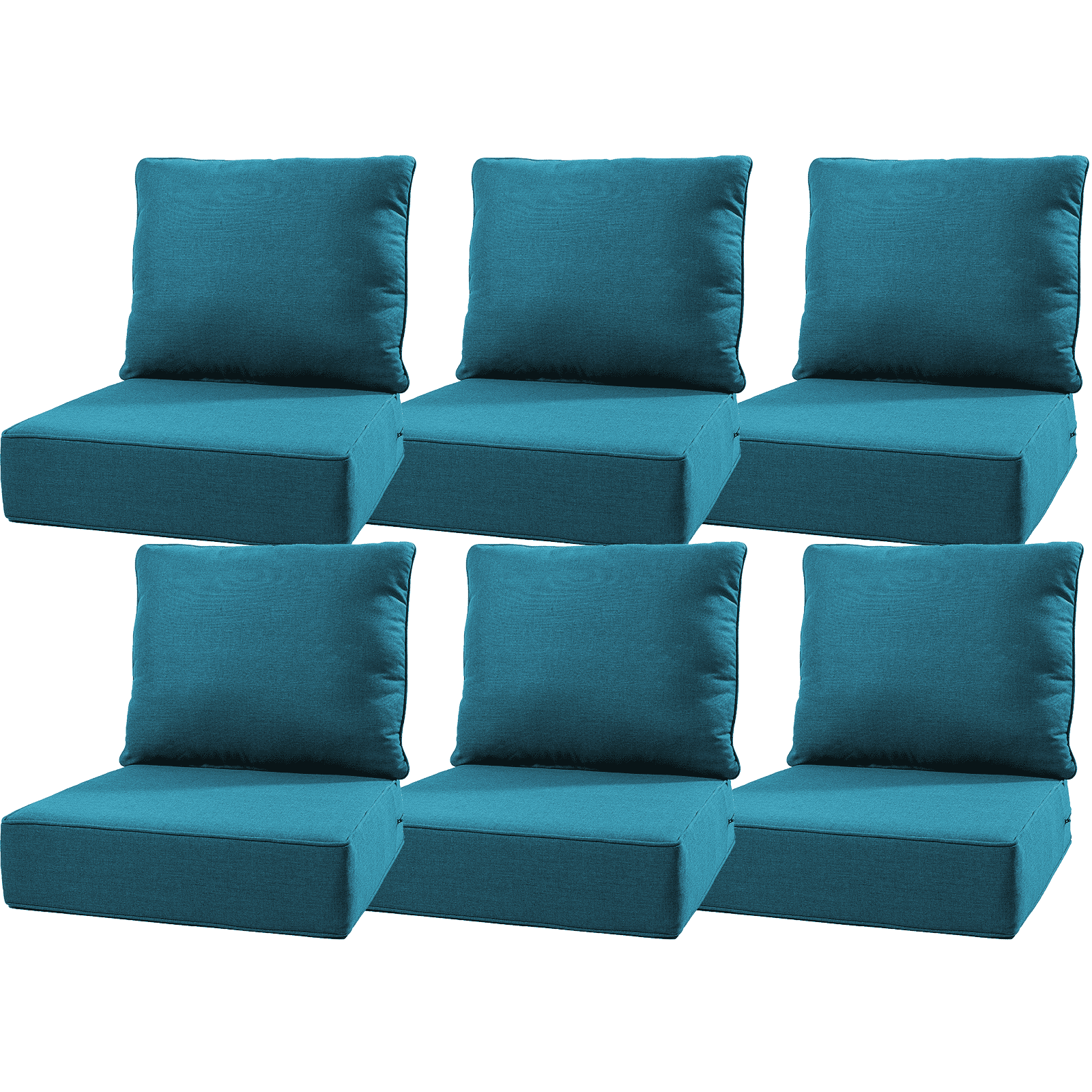 Bellefurn Outdoor Deep Seat Cushion 24 X 24 X 6 inch for Patio Furniture,Outdoor Chair Cushions Waterproof & Fade Resistant Patio Furniture Cushions for Wicker Chair, Sofa, Couch