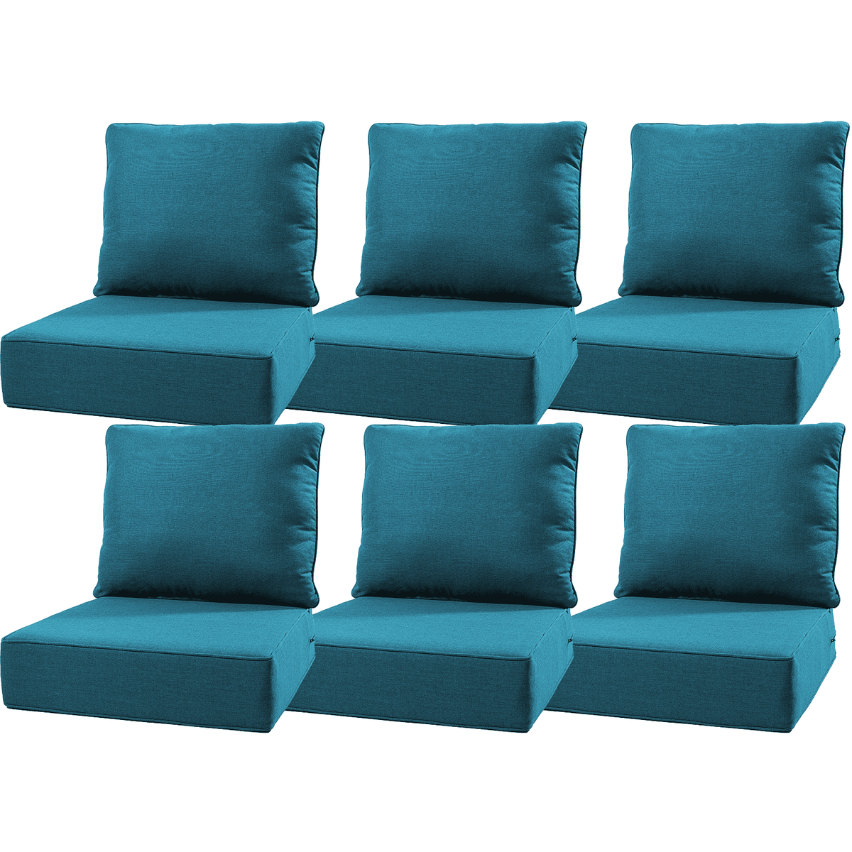 Bellefurn Outdoor Deep Seat Cushion 24 X 24 X 6 inch for Patio Furniture,Outdoor Chair Cushions Waterproof & Fade Resistant Patio Furniture Cushions for Wicker Chair, Sofa, Couch