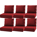 Bellefurn Outdoor Deep Seat Cushion 24 X 24 X 6 inch for Patio Furniture,Outdoor Chair Cushions Waterproof & Fade Resistant Patio Furniture Cushions for Wicker Chair, Sofa, Couch