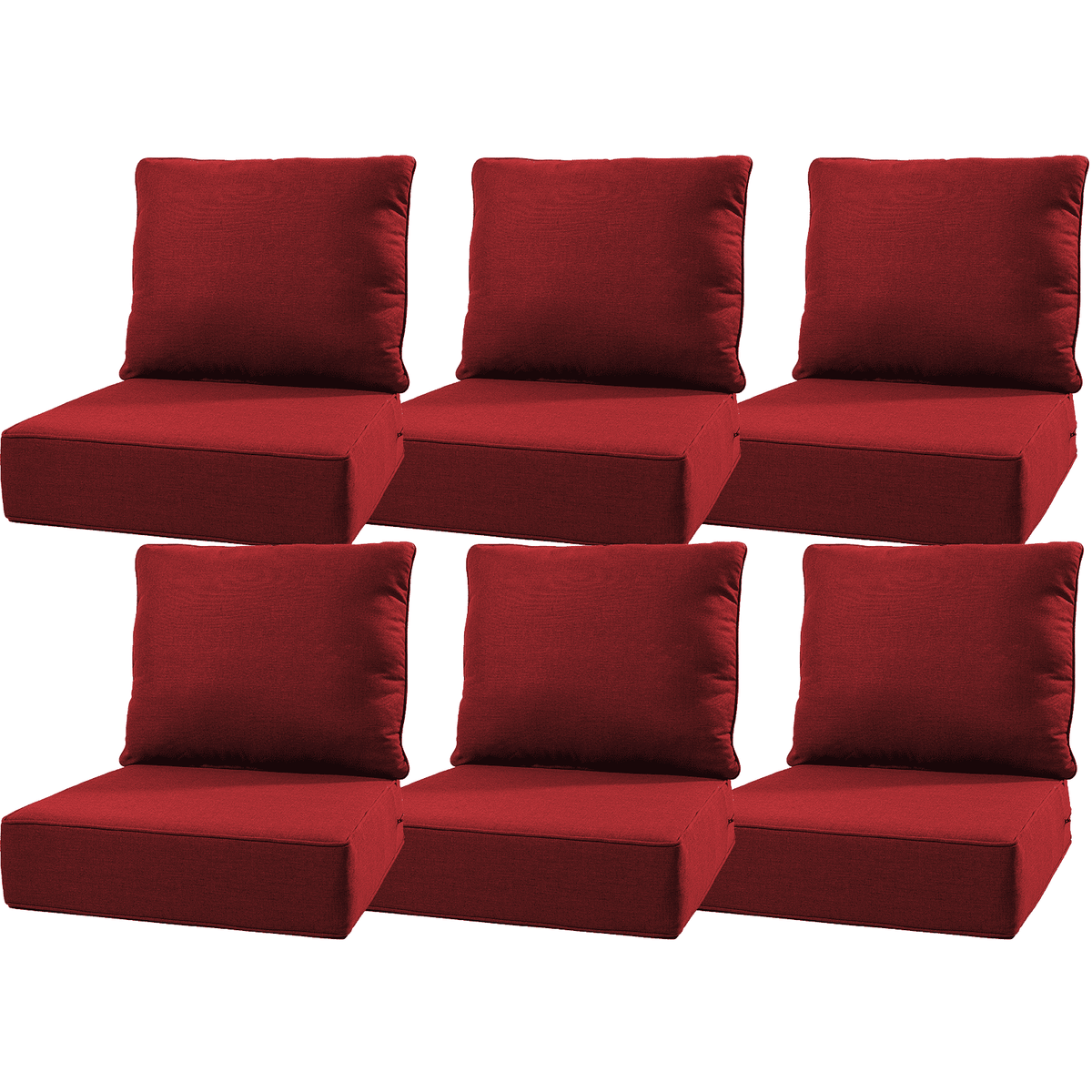 Bellefurn Outdoor Deep Seat Cushion 24 X 24 X 6 inch for Patio Furniture,Outdoor Chair Cushions Waterproof & Fade Resistant Patio Furniture Cushions for Wicker Chair, Sofa, Couch