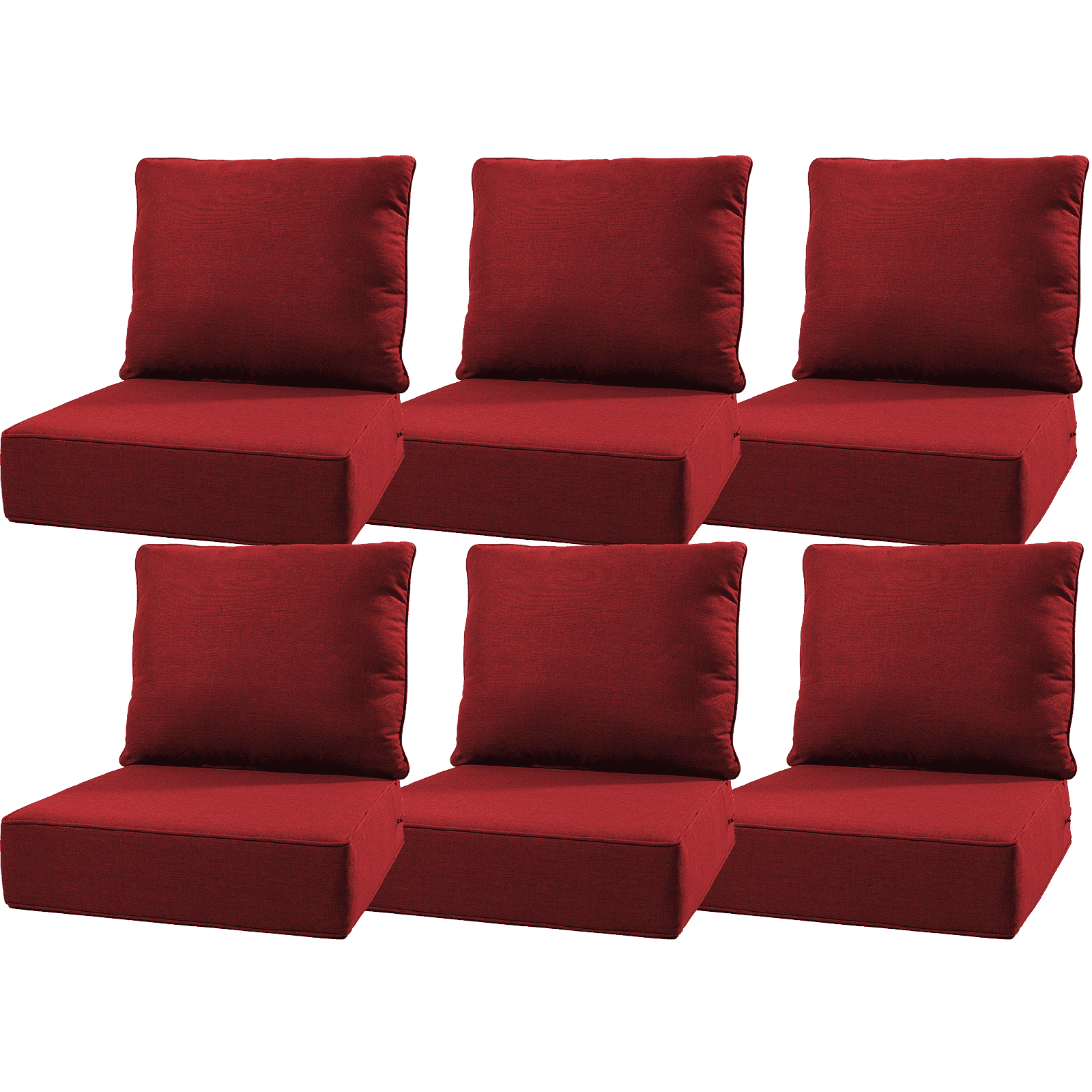 Bellefurn Outdoor Deep Seat Cushion 24 X 24 X 6 inch for Patio Furniture,Outdoor Chair Cushions Waterproof & Fade Resistant Patio Furniture Cushions for Wicker Chair, Sofa, Couch
