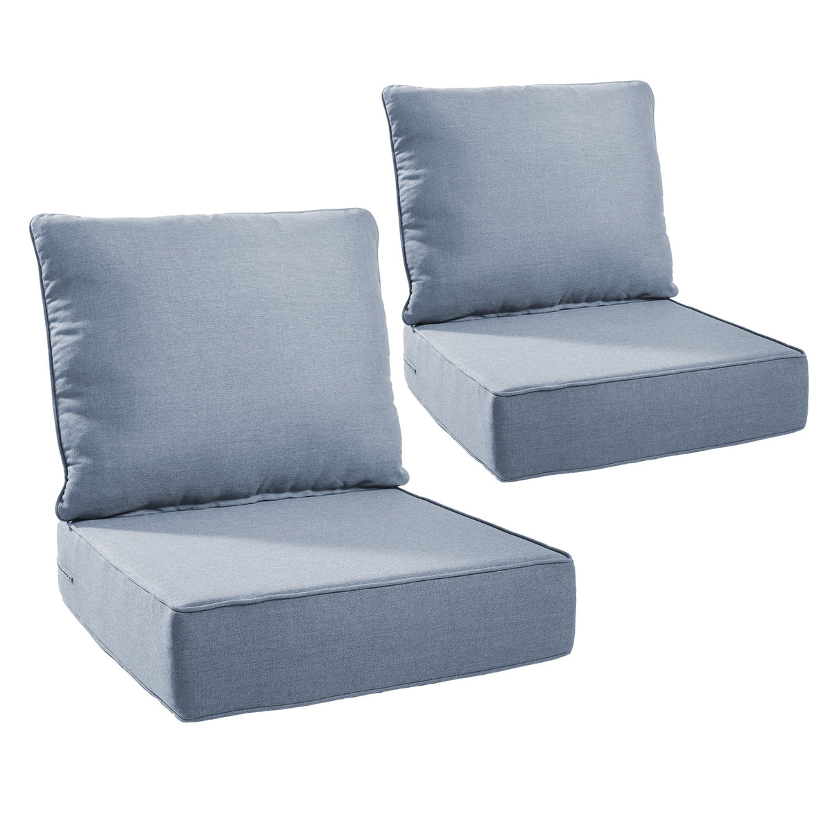 Bellefurn Outdoor Deep Seat Cushion 24 X 24 X 6 inch for Patio Furniture,Outdoor Chair Cushions Waterproof & Fade Resistant Patio Furniture Cushions for Wicker Chair, Sofa, Couch
