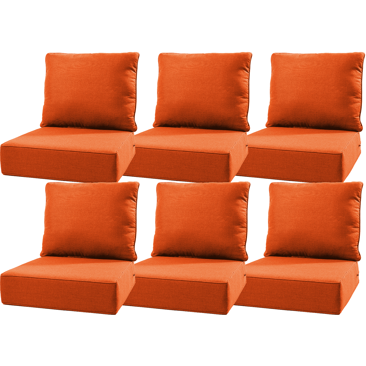 Bellefurn Outdoor Deep Seat Cushion 24 X 24 X 6 inch for Patio Furniture,Outdoor Chair Cushions Waterproof & Fade Resistant Patio Furniture Cushions for Wicker Chair, Sofa, Couch