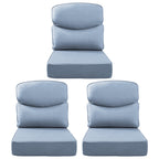 Bellefurn Outdoor Seat Cushions 22 X 24 X 6 inch for Patio Furniture,Outdoor Chair Cushions Outdoor Deep Seat Cushion with Water Resistant & Removable Cover Patio Cushions for Wicker Chair,Sofa,Couch